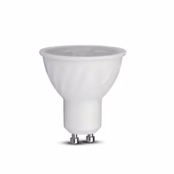 Lampe spot Chip LED Samsung SMD 6W GU10 38° 445LM lumière blanche froide 6.500K dimmable. Matériau thermoplastique en forme d ...