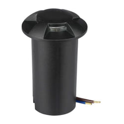 VT-1171 Spot encastrable led pour balisage 12V 1W 4 faisceaux blanc chaud 3000K rond en aluminium noir IP67 - sku 211470 - V-tac