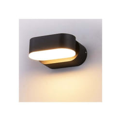 Applique led ovale 5W 110LM/W Couleur noire avec tête rotative 4000K IP65
