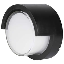 V-tac - Applique led ronde 7W avec diffuseur semi-couvert Couleur Noir 3000K IP65