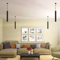 Minimalisme moderne, éclairage audacieux Faites-vous remarquer avec la suspension 1xGU10. Son design épuré et compact en fait ...