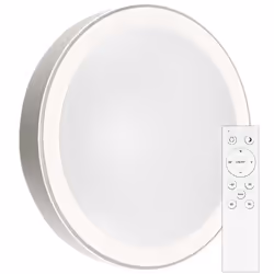 Plafonnier LED rond 60W avec télécommande de changement de couleur 3 en 1 d : 500mm h : 80mm Dimmable