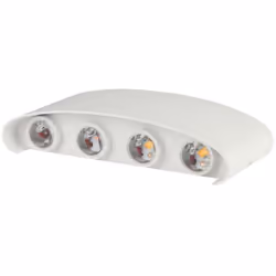 Applique LED 7W à double faisceau avec corps blanc sable 4000K IP65