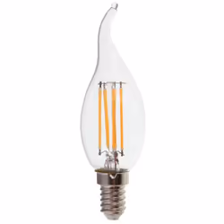 V-TAC Lampadine Ampoule LED E14 4W Flamme de bougie Filament 4000K