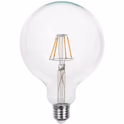 V-TAC Lampadine Ampoule LED E27 6W G125 Filament Couleur Transparente 3000K
