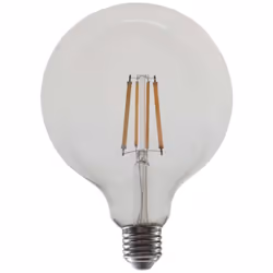 V-TAC Lampadine Ampoule LED E27 12W 120LM/W G125 Filament Transparent 4000K