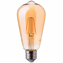 V-TAC Lampadine Ampoule LED E27 6W ST64 Filament Ambre 2200K