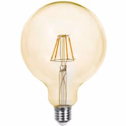 V-TAC Lampadine Ampoule LED E27 12W G125 Filament Ambre 2200K