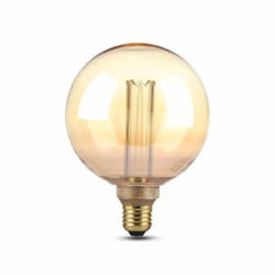 Ampoule led E27 4W G125 Filament Ambre 2200K - V-tac
