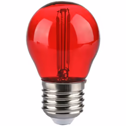 V-TAC Lampadine Ampoule LED E27 2W G45 Filament Couleur Rouge