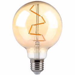 Ampoule LED E27 4W G95 Filament Ambre 2200K