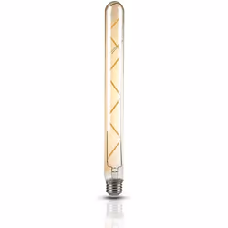 Lampe LED tubulaire Vintage filament en verre couleur ambre 7W Е27 T30 lumière blanc chaud 2200K 700LM 300° Mod.217144 Donnez ...