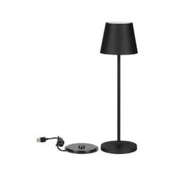 V-tac - VT-7522 Lampe de table led 2W blanc chaud 3000K avec batterie 4400mA Charge sans fil bouton on/off dimmable tactile couleur noir IP54 - sku