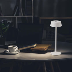 V-tac - Lampe de table rechargeable - IP54 - Blanc - 2W - 200 Lumens - 3000K