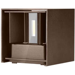 V-tac - Applique carrée led - Bridgelux - IP65 - Corten - 11W - 1360 Lumens - 3000K