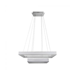 V-tac - VT-101-2D Lustre suspension led avec 2 rectangles suspendus 113W en métal couleur blanc lumière 3000k triac dimmable - 213986