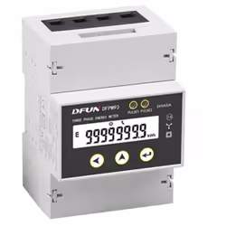 Compteur intelligent DFUN Compteur triphasé à deux voies 3*230V/400V RS485 pour un comptage précis et un contrà´le avancé de  ...