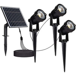 V-tac - Lampe à pointe solaire - IP65 - Noir - 50x3 Lumens - 3000K