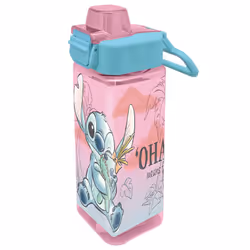 Gourde enfant - Kids Licensing - Disney Stitch - Design carré - Matériaux de haute qualité - Sans BPA