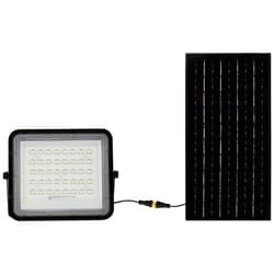 V-TAC VT-80W 7823 Projecteur déclairage LED Panneau solaire 10 W blanc froid noir