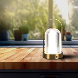 V-tac - Lampe à poser rechargeable - IP20 - Or français - 1W - 55 Lumens - 3 en 1