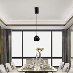 Plafonnier design - IP20 - Corps noir - 8.5W- 850 Lumens - 3000K
