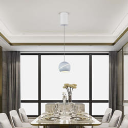 Plafonnier design - IP20 - Corps blanc - 8.5W- 850 Lumens - 3000K