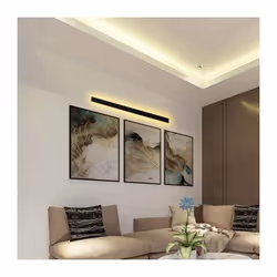 V-TAC VT-1178 Lampe LED 23W 125lm/w applique rectangulaire linéaire au design moderne 141cm corps noir lumière blanc chaud 30 ...