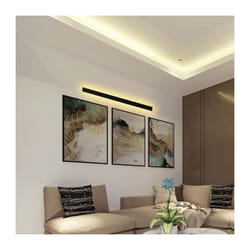 Lampe murale rectangulaire led 23W 14106050mm Couleur Noir 3000K IP65