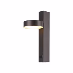 Applique murale LED ronde V-TAC 8W avec port USB et angle réglable - Couleur noire 3000K (SKU 23405 - VT-10111) Ajoutez du st ...
