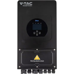 V-tac - Solar Inverters - Single Phase - Hybrid - IP65 - Black - 6kW