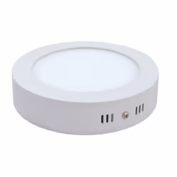 Plafonnier carré à installer en saillie - LED 8W (70W) Lumière blanc du jour 6000K. Dimensions : Ø115x35mm Design rond blanc ...