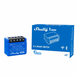 Shelly 1 Mini Gen3 commutateur électrique Commutateur intelligent 1P Bleu - Vue supplémentaire 6