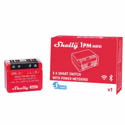 Shelly 1PM Mini Gen3 commutateur électrique Commutateur intelligent 1P Rouge - Vue supplémentaire 6