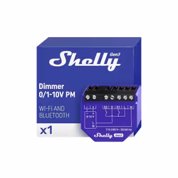 SHELLY VARIATEUR D'INTENSITÉ 0/1-10 V PM GEN3 - CONTRÔLEUR D'INTENSITÉ INTELLIGENT WI-FI & BLUETOOTH AVEC MESURE DU COURANT | ...