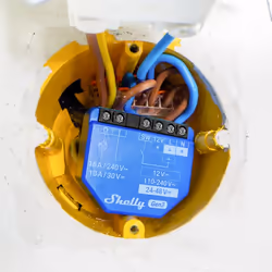 Shelly 1 Gen3 Commutateur intelligent Bleu - Vue supplémentaire 4