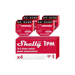 Shelly SHELLY_1PM_GEN3_4ER commutateur électrique Commutateur intelligent Rouge