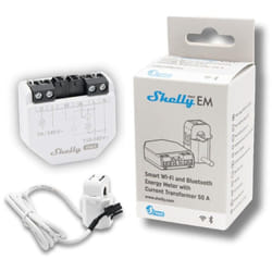 Shelly - em GEN3 + pince 50A - compteur d'énergie connecté avec pince ampèremétrique 50A, monophasé à deux canaux, wi-fi & bluetoo