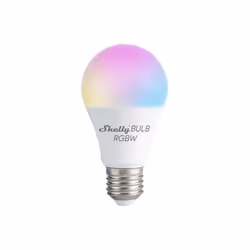 Shelly DUO RGBW, Ampoule intelligente, Wi-Fi, Blanc, LED, E27, Multicolore, Blanc