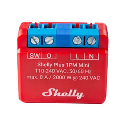 Shelly PLUS 1PM Mini groupe électrogène Rouge