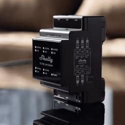 Shelly LAN Switch commutateur électrique Commutateur intelligent Noir