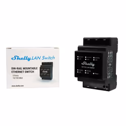 Shelly LAN Switch commutateur électrique Commutateur intelligent Noir - Vue supplémentaire 5