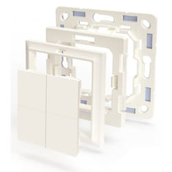 Shelly BLU Wall Switch 4 interrupteur d'éclairage Plastique Ivoire