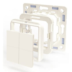 Shelly BLU Wall Switch 4 interrupteur d'éclairage Plastique Ivoire