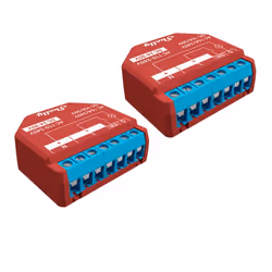 Shelly Plus 1PM, Relais intelligent, Rouge, Plastique, 802.11b, 802.11g, Wi-Fi 4 (802.11n), 2412 GHz, 1 mW