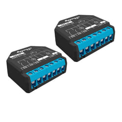 Shelly Plus 2PM commutateur électrique Commutateur intelligent 2P Noir, Bleu