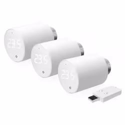 Shelly BLU TRV, Blanc, Rotatif, -20 - 60 °C, M30 x 1.5mm, 2412 - 2472 MHz, 30 m