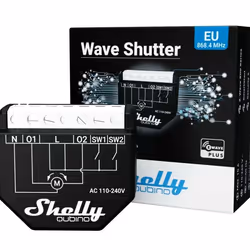 Shelly Qubino Wave Shutter groupe électrogène Noir - Vue supplémentaire 4