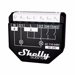 Shelly Qubino WAVE 2PM, Commutateur intelligent, Sans fil, Plastique, 25 dBmW, Z-Wave, 868,4 MHz