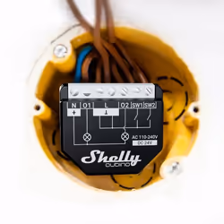 Shelly Qubino WAVE 2PM commutateur électrique Commutateur intelligent Noir - Vue supplémentaire 6